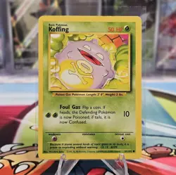 Koffing 51/102 Base Set Unlimited Vintage WOTC 1999 LP - Image 1