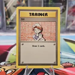 Trainer Bill 91/102 Base Set Unlimited Vintage WOTC 1999 LP - Image 1
