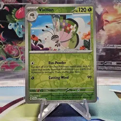 Vivillon 007/191 Reverse Holo Sv08: Surging Sparks Pokemon NM - Image 1