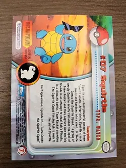 Pokemon Topps TV Animation Edition #07 Squirtle! Blue Logo! - Image 2