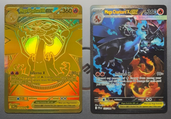 Pokemon Phantasmal Flames TCG MEGA CHARIZARD X EX Full Art Set 130/094 125/094 - Image 1