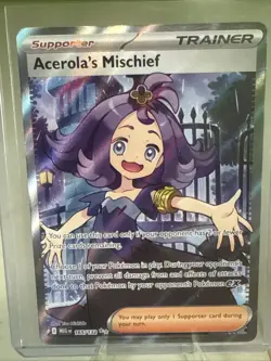 Acerola's Mischief 165/132 Mega Evolution Pokemon Full Art Trainer - Image 1
