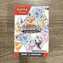 Pokemon TCG Scarlet & Violet Prismatic Evolutions Booster Bundle Box 6 Packs En… - Image 1