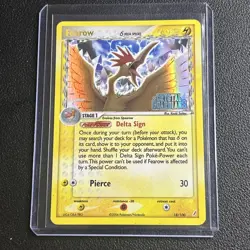 Pokemon TCG Fearow 18/100 Reverse Holo Rare Stamped EX Crystal Guardians MP - Image 1