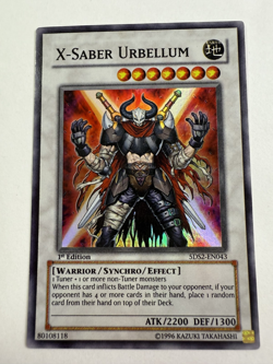 Yu-Gi-Oh! X-SABER URBELLUM - 5DS2-EN043 - Super Rare 1st Edition - VLP - Image 1
