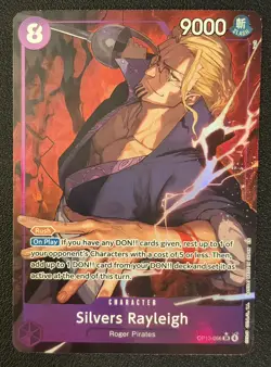 Silvers Rayleigh OP13-066 SR Alt Art Foil One Piece Card Game English Near Mint - Image 1