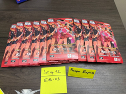 ONE PIECE Heroines EB-03 Sleeved Booster pack English (Lot of 12)- NEW SEALED - Image 1