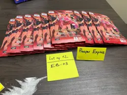 ONE PIECE Heroines EB-03 Sleeved Booster pack English (Lot of 12)- NEW SEALED - Image 2