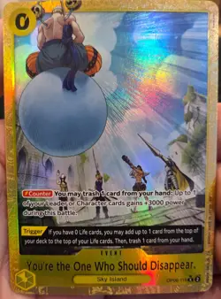 One Piece PRB02 You're the One Who Should Disappear Alt Art OP06-115 English - Image 1