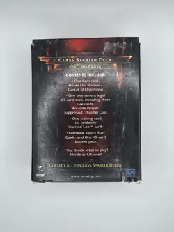 World of Warcraft TCG 2011 Class Starter Deck Horde Warrior - Image 3