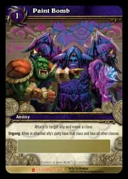 Paint Bomb Loot Card World of Warcraft WoW TCG Code Icecrown - Image 2
