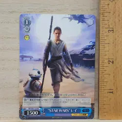 Weiss Schwarz STAR WARS Rey SW/S49-124 PR Japanese Box Topper Very Rare UR - Image 1