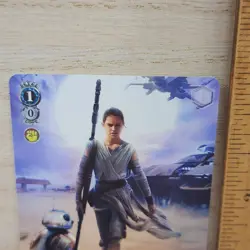 Weiss Schwarz STAR WARS Rey SW/S49-124 PR Japanese Box Topper Very Rare UR - Image 2