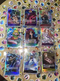 One Piece TCG cards total 9! All Secret Rares! Multiple Sets! CCG Holo Artworks - Image 1