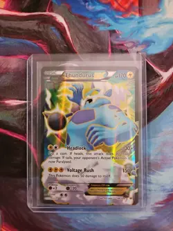 Pokemon TCG Thundurus EX Roaring Skies Holo Full Art Ultra Rare Card 98/108 - Image 1