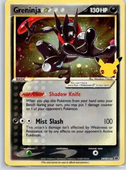 Pokemon TCG Greninja Star Promo SWSH: Sword & Shield Promo Cards SWSH144 LP - Image 1