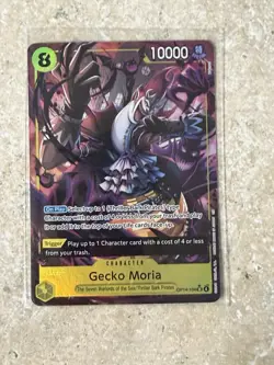 Bandai One Piece Card Game Gecko Moria Character Card OP14-104 Alt Art SR - Image 1