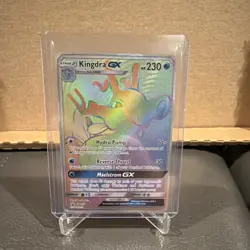 Pokemon Kingdra GX SM155 Full Art Holo Promo TCG Card - Image 1