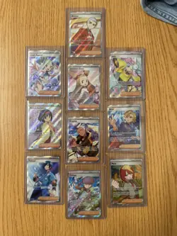 Erica’s Invitation, Iono, Pokemon TCG Full Art Trainer Lot of 12 Cards NM - Image 1