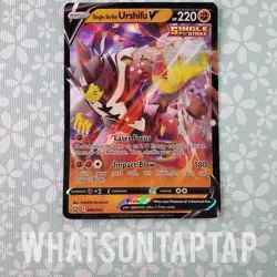 Pokemon Card Single Strike Urshifu V 085/163 Sword Shield Battle Styles Singles - Image 1
