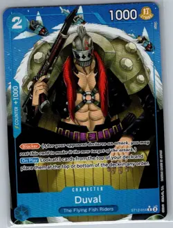 Duval (Full Art) ST12-014 English Premium Booster - One Piece Card - NM - Image 1