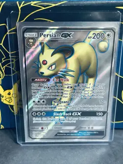 Persian GX 207/214 Unbroken Bonds Full Art Holo Ultra Rare Pokemon Card NM - Image 1