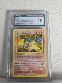 graded pokemon cards cgc 10 charizard english - Image 1