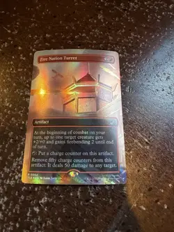 2025 MTG Avatar: The Last Airbender #R64 Fire Nation Tower Borderless Foil - Image 1