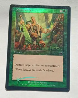 Magic MTG - Naturalize (Foil) - Onslaught - MP - Image 1