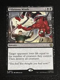 MTG Universes Beyond: Spider-man Villainous Wrath 0074 NM Rare - Image 1