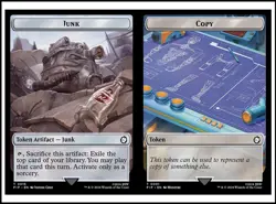 MTG - 4 x Copy / Junk Token - Playset 4x x4 - Universes Beyond: Fallout - Image 2