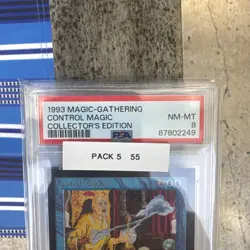 1993 MtG Magic: the Gathering Control Magic CE PSA 8 WOTC - Image 2