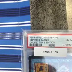 1993 MtG Magic: the Gathering Control Magic CE PSA 8 WOTC - Image 3