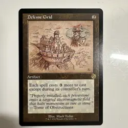 Defense Grid - Retro Schematic NM, English MTG The Brother's War Set - Image 1