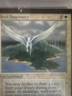 1993 Island Sanctuary CE MtG Magic: the Gathering WOTC PSA 8 - Image 2