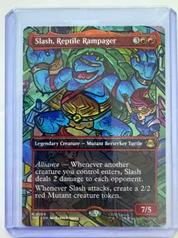 Slash, Reptile Rampager (Borderless) #0208 Non-Foil Teenage Mutant Ninja Turtles - Image 1