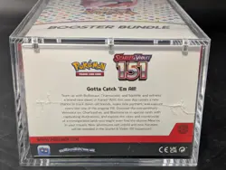 Pokemon 151 SV3.5 Booster Bundle Display Factory Sealed Case W/Acrylic Case - Image 3