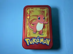 *Vintage* Pokemon Topps TV Animation Edition 1999 Charmander Tin **Empty** - Image 1