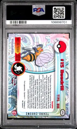 pokemon topps beedrill tekno PSA 8 #15 POP 2 - Image 2