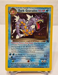 Dark Gyarados 8/82 Holo Rare Unlimited PRERELEASE Team Rocket Pokemon 1262 - Image 1