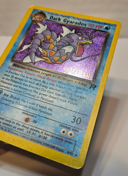 Dark Gyarados 8/82 Holo Rare Unlimited PRERELEASE Team Rocket Pokemon 1262 - Image 2