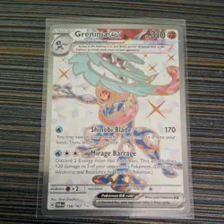 Pokemon TCG Greninja ex 198/167 Sv06: Twilight Masquerade Ultra Rare - NM - Image 1