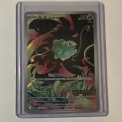 Pokemon Bulbasaur 133/132 Me01 Mega Evolution Full Art Holo Basic 80 HP - Image 1