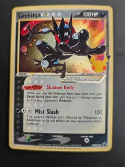 Pokemon Greninja Gold Star SWSH144 Black Star Promo nice SWIRL 🌀 - Image 3