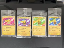 SEALED SET - 4 Pikachu Batik Indonesia Promo Pokemon 101/SV-P 155 154 190/SV-P - Image 1
