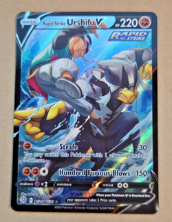 2022 Pokemon Brilliant Stars #TG20 Urshifu V Full Art NM to Mint Condition - Image 1