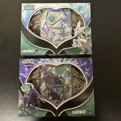 Pokemon TCG: Calyrex V Box Set X2 New Factory Sealed Sword & Shield 820650809002 - Image 1