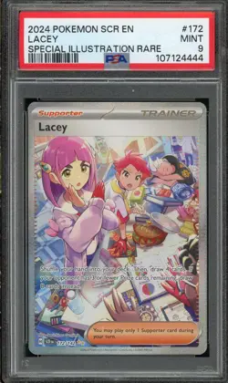 LACEY PSA 9 MINT 172 SCR EN-STELLAR CROWN SPECIAL ILLUSTRATION RARE POKEMON 2024 - Image 1
