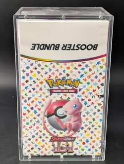 Pokemon 151 SV3.5 Booster Bundle Display Factory Sealed Case W/Acrylic Case - Image 1