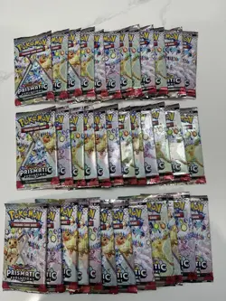 36x Prismatic Evolutions Booster Pack Lot 36 FACTORY SEALED PACKS Pokemon TCG - Image 1